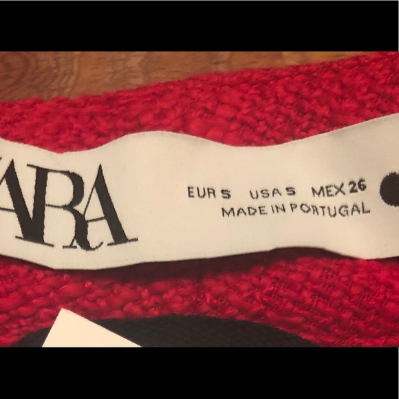 Zara red cotton blazer - Picture 6 of 7